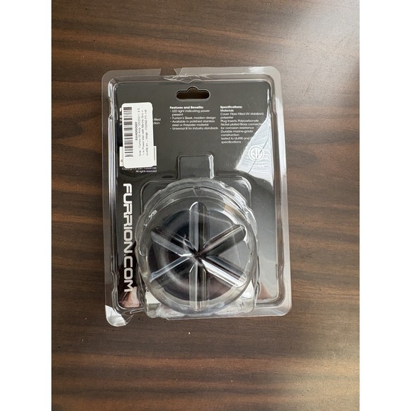 Furrion Powersmart Inlet 50 Amp 125V/250V Square RV Marine Stainless Plate New - Picture 4 of 5